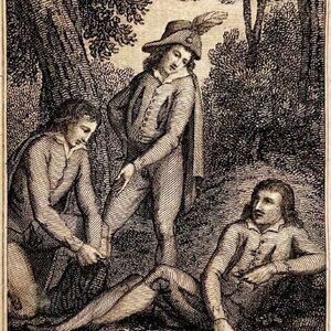 Skelton Engraving 1792 Gil Bas Rare French Revolution Era Antique Art #8 DWP3A